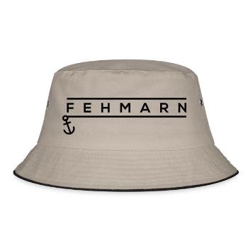 FEHMARN - Bucket Hat - Khaki/Schwarz - Vorne