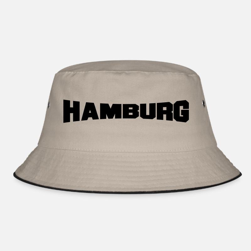 hamburg - Bucket Hat - Khaki/Schwarz