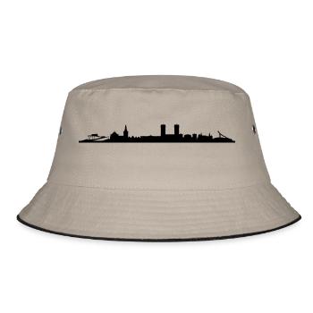 Skyline Oslo - Bucket Hat - Khaki/Schwarz - Vorne