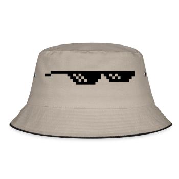 lunette pixel internet meme fun - Bob - kaki/noir - Devant