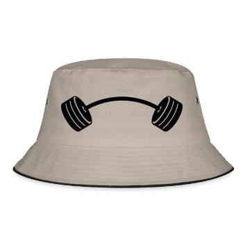 weights - Bucket Hat - khaki/black - Front