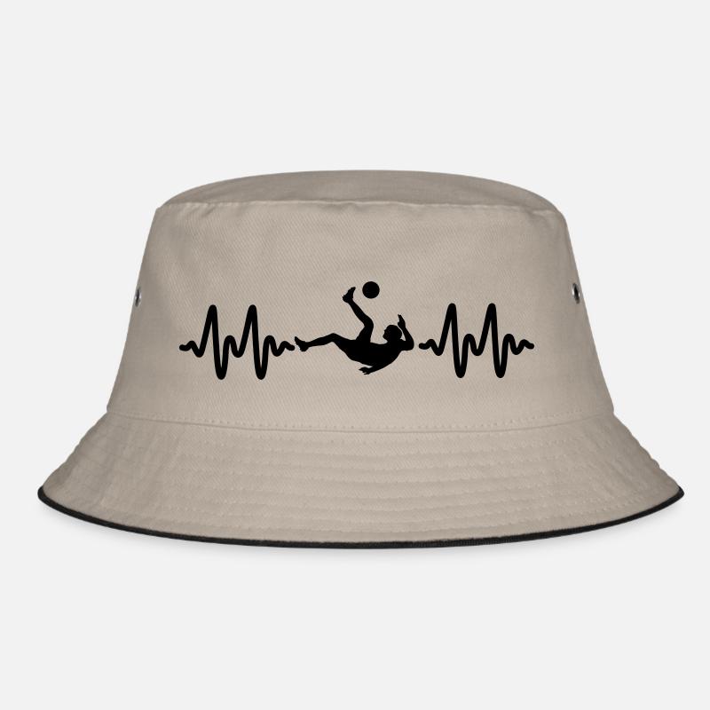 Fußball - Bucket Hat - Khaki/Schwarz