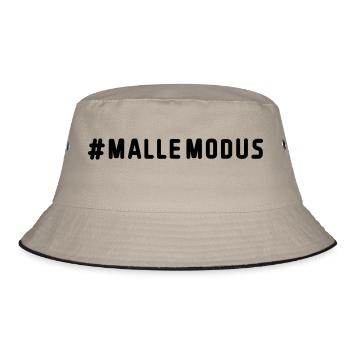 malle modus - Bucket Hat - Khaki/Schwarz - Vorne