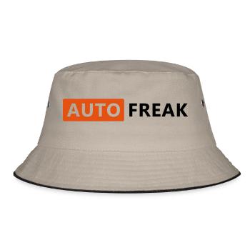AUTO FREAK - Bucket Hat - Khaki/Schwarz - Vorne
