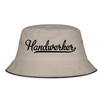 Handwerker - Bucket Hat - Khaki/Schwarz - Vorne