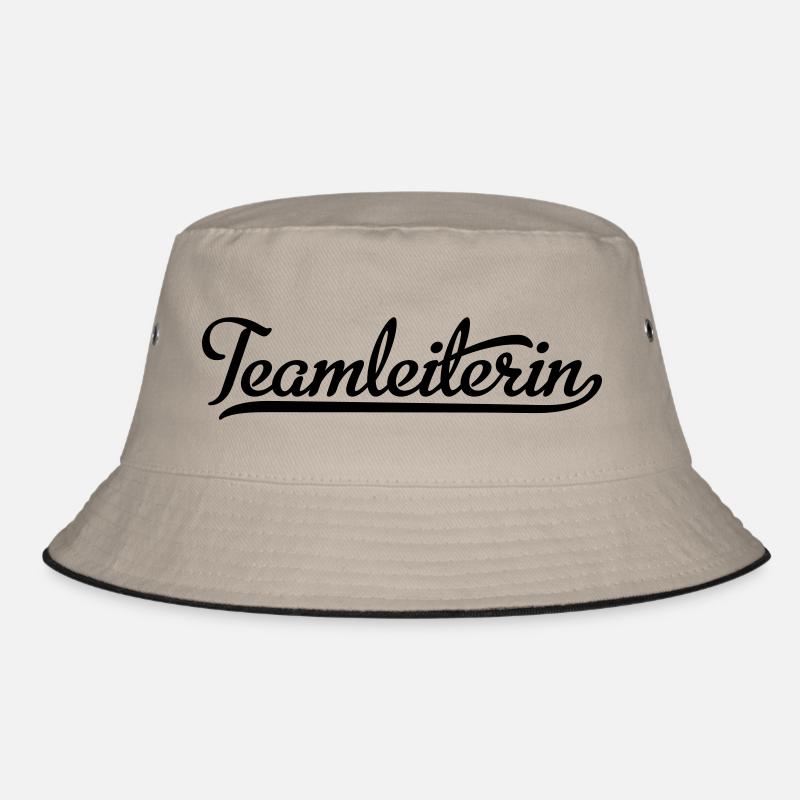 Teamleiterin - Bucket Hat - Khaki/Schwarz
