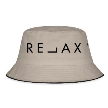 RELAX - Bucket Hat - khaki/black - Front