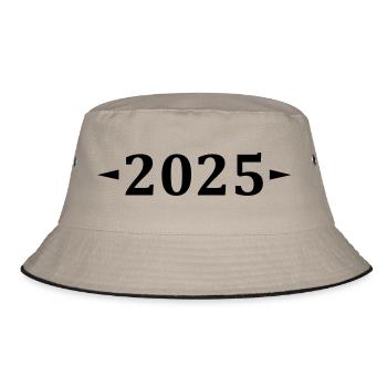 2025 - Bucket Hat - Khaki/Schwarz - Vorne
