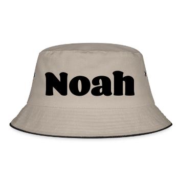 First name Noah Gift - Bucket Hat - khaki/black - Front
