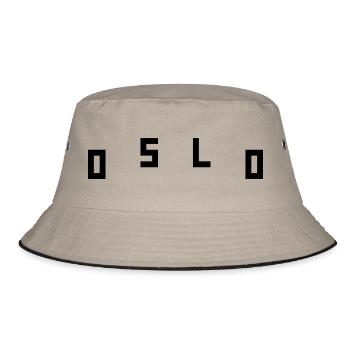 Oslo - Bucket Hat - Khaki/Schwarz - Vorne
