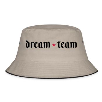 Dream Team - Bucket Hat - khaki/black - Front
