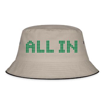 ALL IN - All or Nothing - Bucket Hat - khaki/black - Front