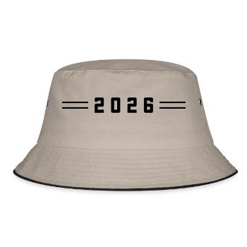 2026 Line - Bucket Hat - khaki/black - Front