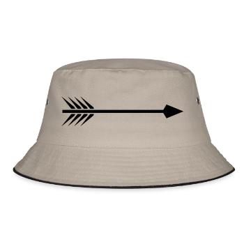 Arrow - Bucket Hat - khaki/black - Front