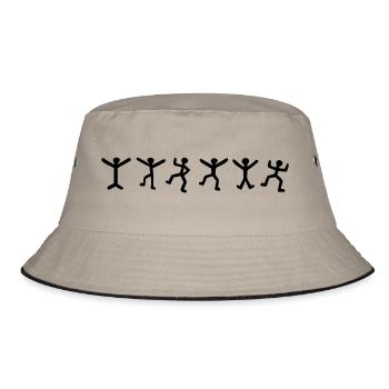 "holmes" - Bucket Hat - khaki/black - Front