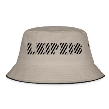 Leipzig sachsen saxony - Bucket Hat - Khaki/Schwarz - Vorne