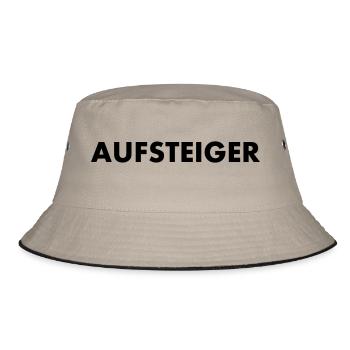 aufsteiger - Bucket Hat - Khaki/Schwarz - Vorne