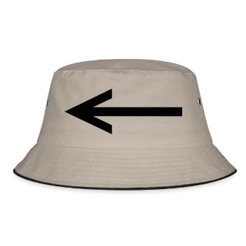 arrow - Bucket Hat - khaki/black - Front