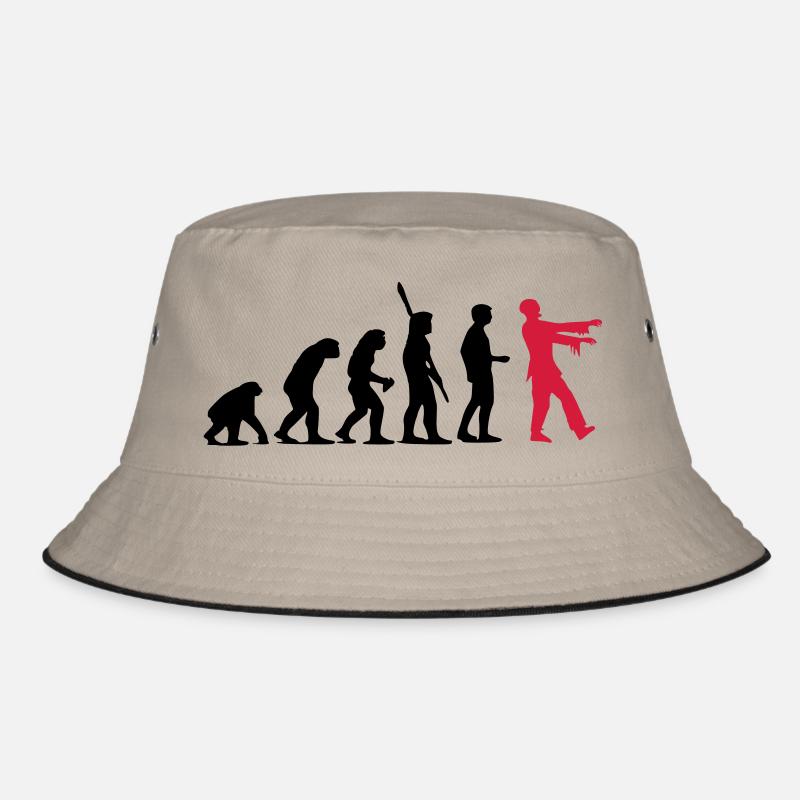 Zombie Evolution (zweifarbig) Bucket Hat