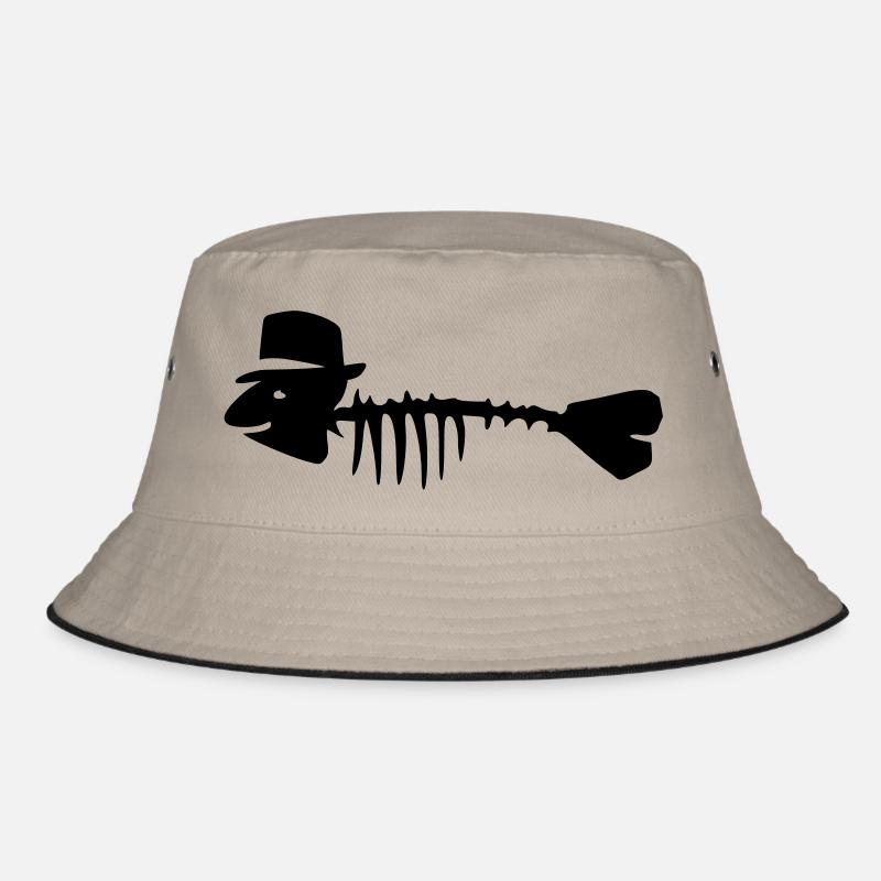 fischgraete mit hut Bucket Hat