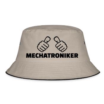 Mechatroniker - Bucket Hat - Khaki/Schwarz - Vorne
