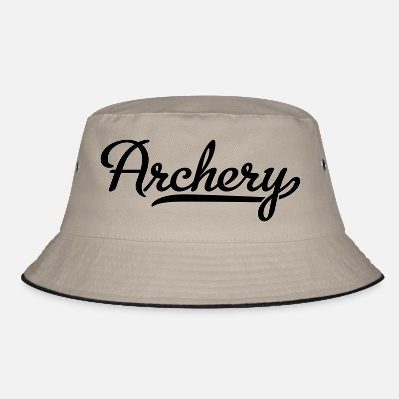 Bogenschießen - Bucket Hat - Khaki/Schwarz