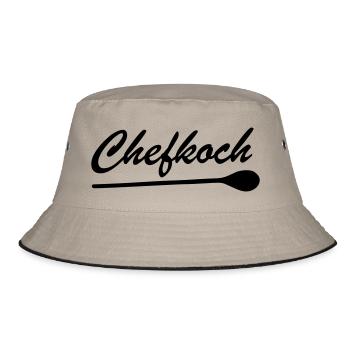 Chefkoch - Bucket Hat - Khaki/Schwarz - Vorne