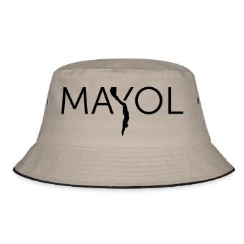 Apnea freediving - Mayol Legend - Bucket Hat - khaki/black - Front