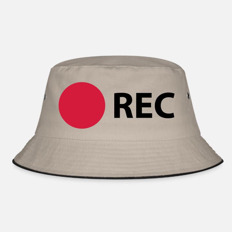 RECORD - Bucket Hat - khaki/black