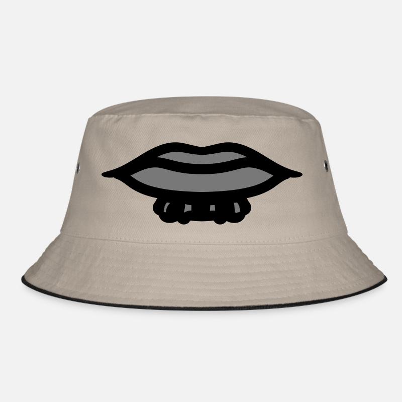 mund unterlippenbart bart maennlich kerl junge man Bucket Hat
