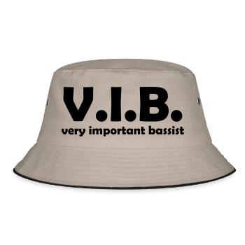 very important bassist - Bucket Hat - Khaki/Schwarz - Vorne