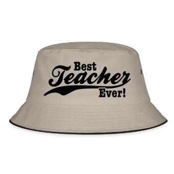 teacher - Bucket Hat - khaki/black - Front