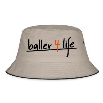 Basketball - Bucket Hat - khaki/black - Front