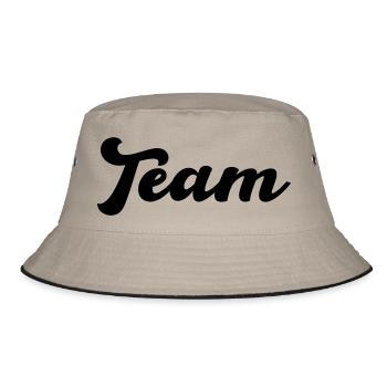 team - Bucket Hat - Khaki/Schwarz - Vorne