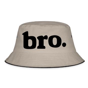 Brücke - Bucket Hat - Khaki/Schwarz - Vorne