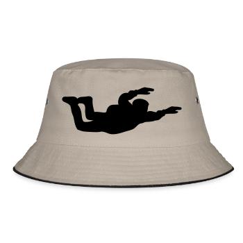 Sky Diving - Bucket Hat - khaki/black - Front
