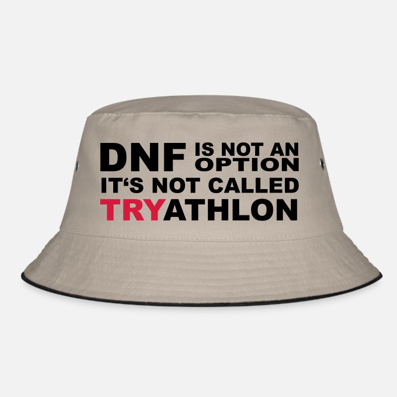 TRYATHLON - Bucket Hat - Khaki/Schwarz