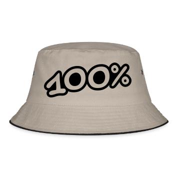 100 Procent - Bucket Hat - khaki/black - Front