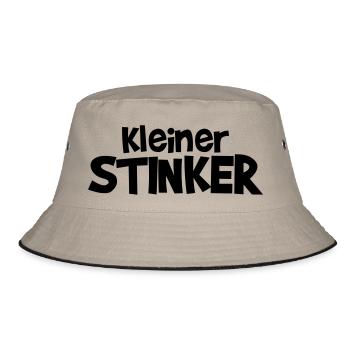 kleiner Stinker - Bucket Hat - Khaki/Schwarz - Vorne