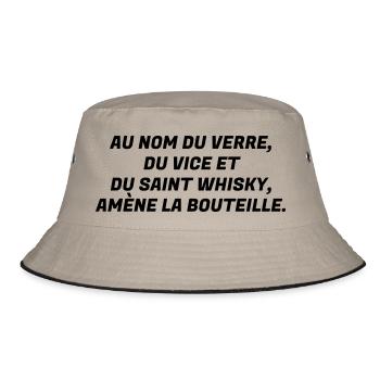 Alcool / Humour / Alcoolo / Alcolo / Apéro / Fête - Bob - kaki/noir - Devant