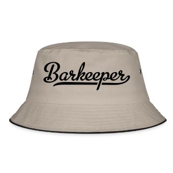 Barkeeper - Bucket Hat - Khaki/Schwarz - Vorne