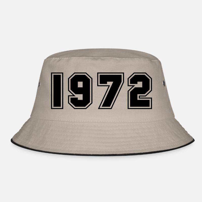 1972 - Bucket Hat - Khaki/Schwarz