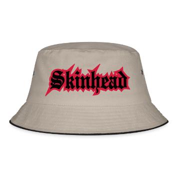 Working Class Skinhead Oi! Antiracist Bootboys My - Bucket Hat - khaki/black - Front