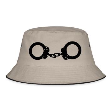 junggesellen abschied - Bucket Hat - Khaki/Schwarz - Vorne