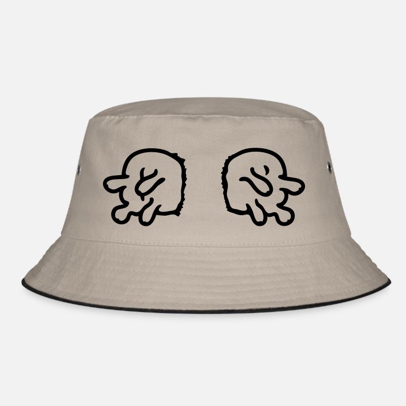 doppeltes Euter - line Bucket Hat
