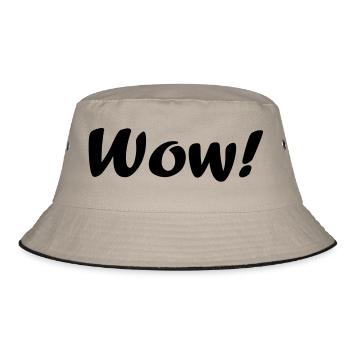 wow - Bucket Hat - khaki/black - Front