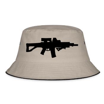 Sturmgewehr Gewehr - Bucket Hat - Khaki/Schwarz - Vorne