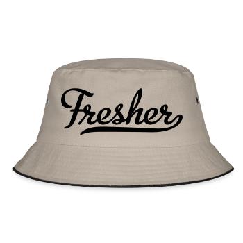 Fresher - Bucket Hat - Khaki/Schwarz - Vorne