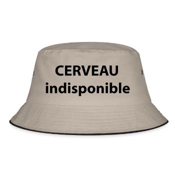 CERVEAU indisponible - Bob - kaki/noir - Devant