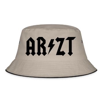 Arzt - Bucket Hat - Khaki/Schwarz - Vorne